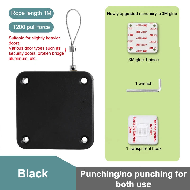 Punch-Free Automatic Door Closer